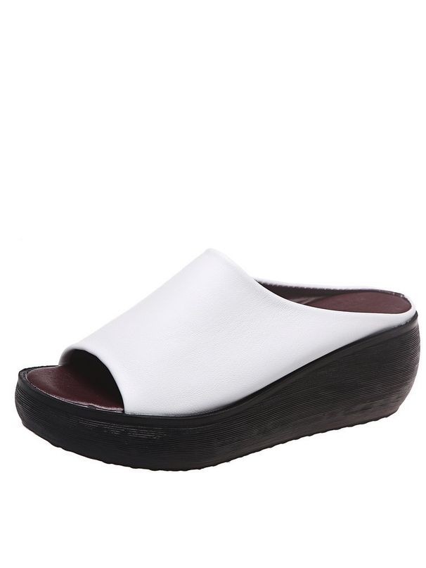Large Size 35-43 Women's Summer 2021 European And American Platform Peep-toe Fashion Outdoor Thick-soled Sandals_vogvips.com