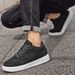 Men's Shoes Inner Height-increasing Board Shoes Thick-soled White Shoes Low-top White Cowhide Surface Round Head Sports And Leisure Shoes_vogvips.com