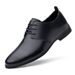 Men's Dress Low-top Lace-up Leather Shoes, Plaid Casual Leather Shoes, Loafers_vogvips.com