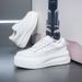 Cowhide Thick-Soled White Sneakers For Men 2025 Spring Summer New Breathable Casual Sports Trendy Versatile_vogvips.com