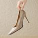 cameido High - Heeled Shoes For Female Etiquette, Pointed - Toe, Thin - Heel, Extra - High - Heeled Single - Soled Shoes, Simple And Elegant_vogvips.com