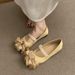 2026 Exquisite Women's Flats: Elegant, High-Quality, Comfortable Red Wedding Shoes, Suede Shallow Mary Jane Shoes_vogvips.com