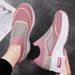 Women's Autumn New Thick-Soled Casual Soft Sole Comfortable Height-Increasing Versatile Single Breathable Mesh_vogvips.com