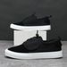 Men's Summer Breathable Canvas Shoes German Made Black Cloth Odor Resistant Sneakers Non Slip Casual Low Top Trendy Sports_vogvips.com