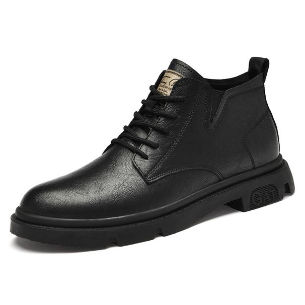 Martin Boots Men's Cotton Boots Men's High-top Warm Retro Tooling Shoes Men's Leather Shoes_vogvips.com