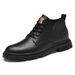 Martin Boots Men's Cotton Boots Men's High-top Warm Retro Tooling Shoes Men's Leather Shoes_vogvips.com