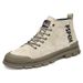 Top Pig Eight Leather Martin Boots Men's High Top Desert Tooling Boots Zhongbang Casual Short Boots Tide_vogvips.com