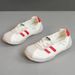New 2025 Summer New Sporty White Sneakers Breathable Women's Lace-up Low-top Casual Shoes_vogvips.com