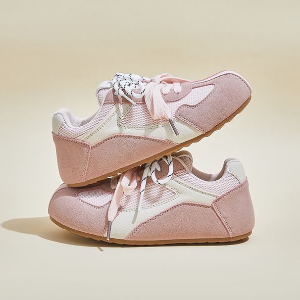 Retro German Training Little White Shoes Female Students Platform Heightening Shoes Casual Street Shooting Shoes_vogvips.com