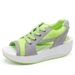 Plus Size Summer Platform Sandals With Thick Soles And Lace Up Design, Size 43, Purple_vogvips.com