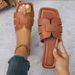 Large Size Flat-bottomed Slippers 2026 Summer New Square Head Women Light Wear Beach Cool Slippers_vogvips.com