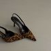 Leopard Print High-heeled Shoes Open Back Closed Women's Summer Sandals With A High-end Feel, European And American_vogvips.com