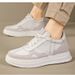 Hollow Hole Shoes Men's Sports Shoes Invisible Inner Height Increase Casual Board Shoes Little White Shoes Men's Shoes_vogvips.com