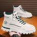 Spring And Autumn Personality Wear-resistant High-top Martin Korean Version Versatile Boots Thickened Lightweight Casual_vogvips.com