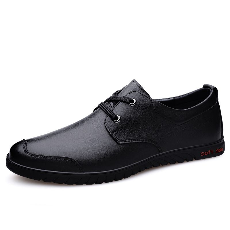Men's Casual Leather Shoes Large Size Small Leather Shoes_vogvips.com