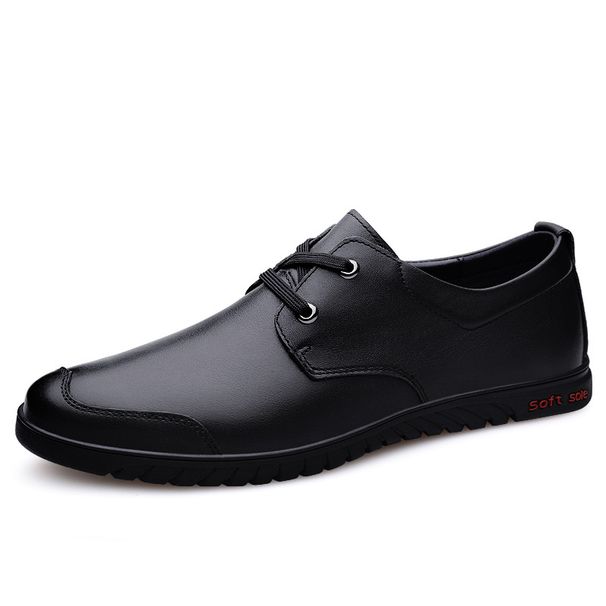 Men's Casual Leather Shoes Large Size Small Leather Shoes_vogvips.com