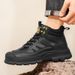 New Leather Spring Men's Shoes High-top Men's Heightening Tooling Martin Boots_vogvips.com