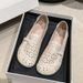 2025 New Summer Mom Sandals Comfortable Soft Hollow Leather Middle Aged And Elderly Women's Shoes Flat Bottom_vogvips.com