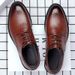 Spring New Business Casual Genuine Leather Formal Pointed Toe Middle-aged Men's Trade Single Shoes_vogvips.com