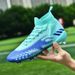 Flying Woven Football Shoes Men's High-top Adult Long Nails And Broken Nails Training Shoes_vogvips.com