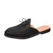 Unbeatable Quality New2025 Summer New Men's Baotou Tassel Half Back Air Cool Slippers, Size 46, Overwear Single Shoes, Flat Shoes_vogvips.com