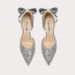Women's Crystal Princess High Heeled Sandals One Strap Stiletto Wedding Shoes Spring Autumn Bride 18th Birthday Bow Knot_vogvips.com