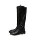 Dashing Over-the-Knee For Women Genuine Leather Knight Round Toe Chunky Heel 2025 Autumn Winter Riding Boots_vogvips.com