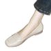 Lightweight Square-toed Soft-soled Women's Shoes 2026 New French-style Slip-on Soft Leather Flat Loafers_vogvips.com