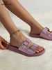 New Luofu Fashionable Women's Outdoor Double-Buckle Sandals, Thick-Soled Eva Material, Comfortable And Eco-Friendly_vogvips.com
