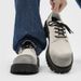 ShoeVault Vintage Workwear Derby Thick Sole Height Increasing Men's 2025 New British Casual Large Leather Shoes Low Top Polished_vogvips.com