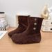 2025 Retro Mid-Calf For Women Autumn New Fashion Versatile Ugly Cute Big Toe Comfortable Flat Boots_vogvips.com