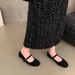 Women's 2025 New Summer Soft Sole Temperament Shallow Mouth Matching Skirt Flat Bottom Stunning Mary Jane Women's_vogvips.com