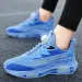 New Thick-soled Air-cushioned Men's Large-sized, Perforated Mesh Design, Elastic Pull-over Style, High-quality Casual Shoes_vogvips.com