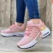 Womens White Purple Air Cushion Chunky Sneakers Casual Running Sneaker Designer Shoes With Holographic Details Daily_vogvips.com