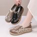 Leopard Print German Training Spring Summer New Meh Single Soft Sole Breathable Caual Women' Slip-On Mom_vogvips.com