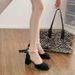 Fairy Style Sandals Feminine Temperament Socialite High Heel With Skirt Single Shoes Gentle Women's Shoes_vogvips.com