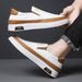 Men's Shoes Spring/summer Style Versatile White Sneakers Breathable Soft Soled Low Top Sneakers Casual Shoes British Style Trendy Men's Shoes Non Slip_vogvips.com