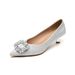 Pointed Single Shoes Women's Shallow Mouth Rhinestone High Heels Are Not Tired Of Feet Temperament Thin Heel Crystal Wedding Shoes_vogvips.com