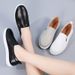 New Versatile Flat-bottomed Feet White Shoes Loafers Board Shoes Women's Versatile Casual Shoes_vogvips.com