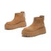 Japanese Style Minimalist Thick Soled Boots With Brown Suede And Thick Sole Design, Low-key, High-end, Comfortable And Versatile_vogvips.com