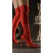 Elegant Rhinestone Over-the-Knee Boots For Women - Pointed Toe, Side Zipper, Stretchy Fit, Plus Size Available In Black/Red/Nude"_vogvips.com