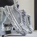 Men's Athletic Running Shoes Breathable Mesh Hollow Out Tire Sole Height Increasing Lightweight Comfortable Trendy For Teens_vogvips.com