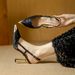 Women's Stiletto High-heeled Sandals With Metal Open Back And Strap, Pointed Toe, New Spring 2026 Model_vogvips.com