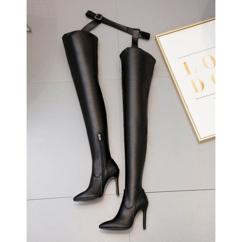 Women's Shoes Spring And Autumn New Stiletto High Heels Sexy Over The Knee Boots Pants Boots Integrated Boots Catwalk Shoes_vogvips.com