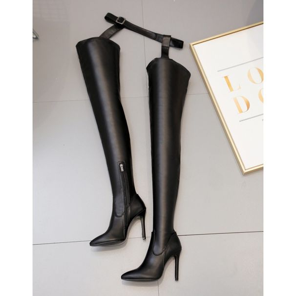 Women's Shoes Spring And Autumn New Stiletto High Heels Sexy Over The Knee Boots Pants Boots Integrated Boots Catwalk Shoes_vogvips.com