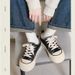 Women White Thick Sole Canvas Shoes 2025 New Comfortable Casual Sneakers For Students_vogvips.com