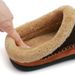 Memory Foam Slippers For Men Home 2024 Winter Non Slip Male House Stripe Couple Casual Indoor Plush Shoes_vogvips.com
