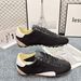 2025 Spring Summer New Retro Distressed Casual Sneakers Thin Sole Canvas Studded Couple Style Color Block German_vogvips.com