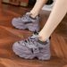 Thick Soled Dad For Women In The Spring Of 2024, Short And Height Increasing Women's, Versatile Sponge Cake Casual_vogvips.com