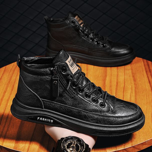 Men's Shoes Autumn And Winter Casual Sports Board Shoes Winter Fashionable Thick Soled Anti Slip Shoes_vogvips.com